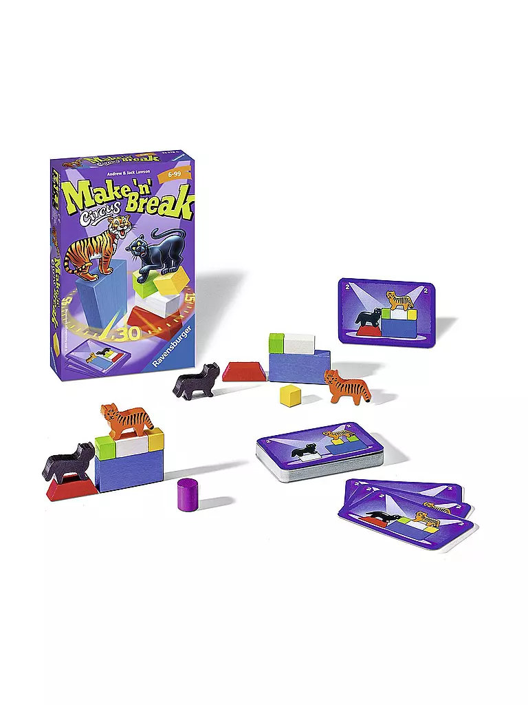 RAVENSBURGER | Make n Break Circus - Mitbringspiel  | transparent