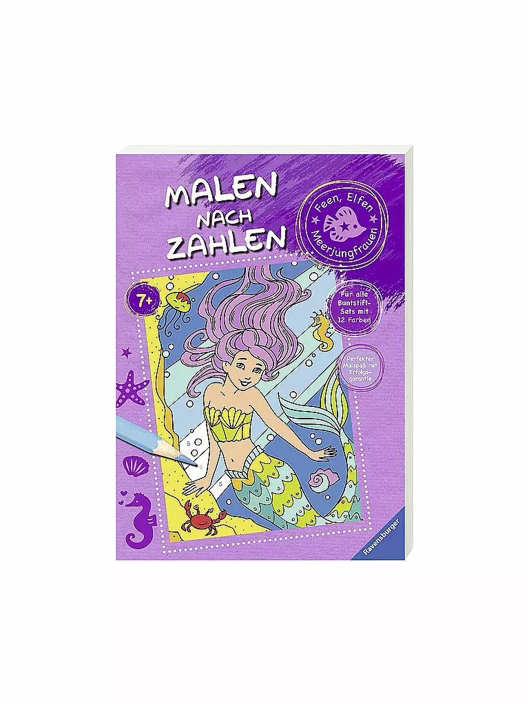 RAVENSBURGER | Malen nach Zahlen - Feen, Elfen, Meerjungfrauen (Taschenbuch) | transparent