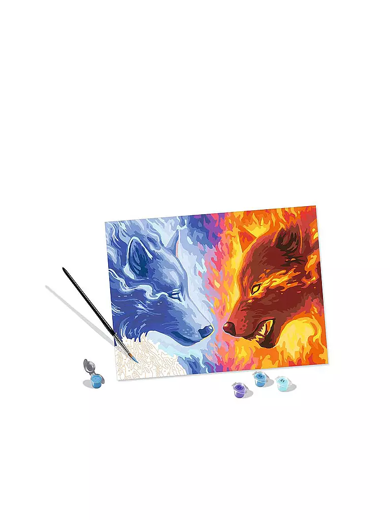 RAVENSBURGER | Malen nach Zahlen - Fire & Ice | keine Farbe