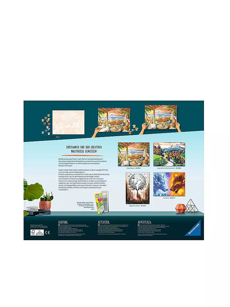 RAVENSBURGER | Malen nach Zahlen - Magischer Hirsch | keine Farbe