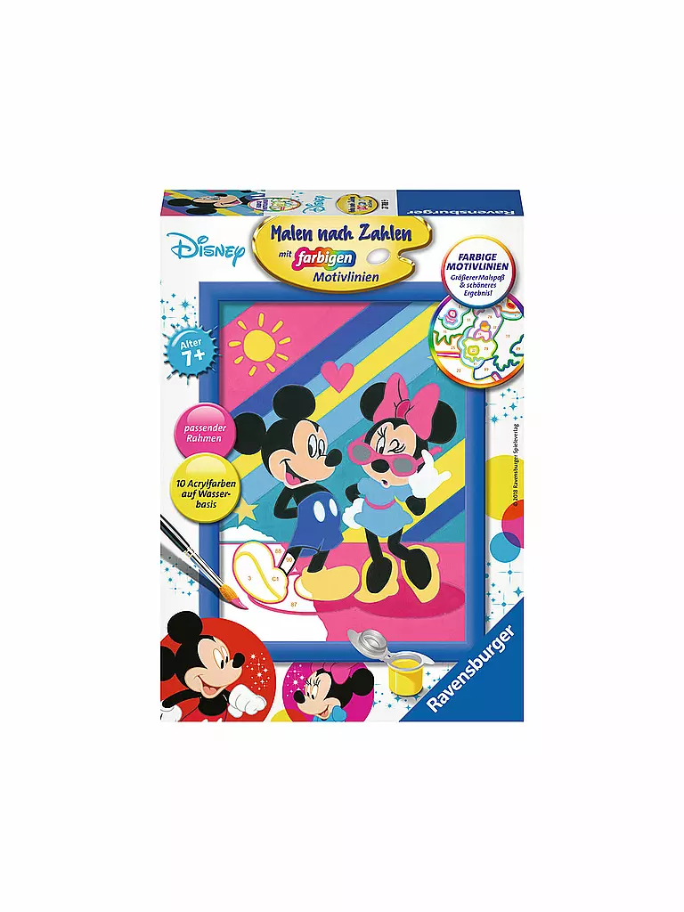 RAVENSBURGER | Malen nach Zahlen - Mickey und Minnie | transparent