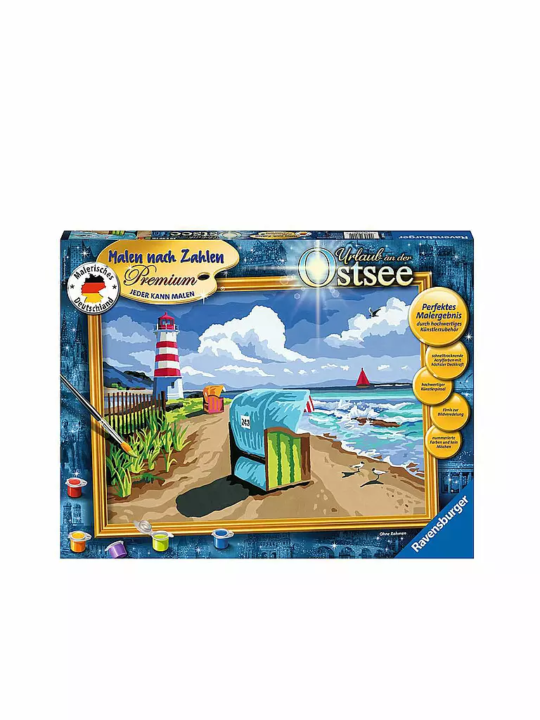 RAVENSBURGER | Malen nach Zahlen - Urlaub an der Ostsee | transparent