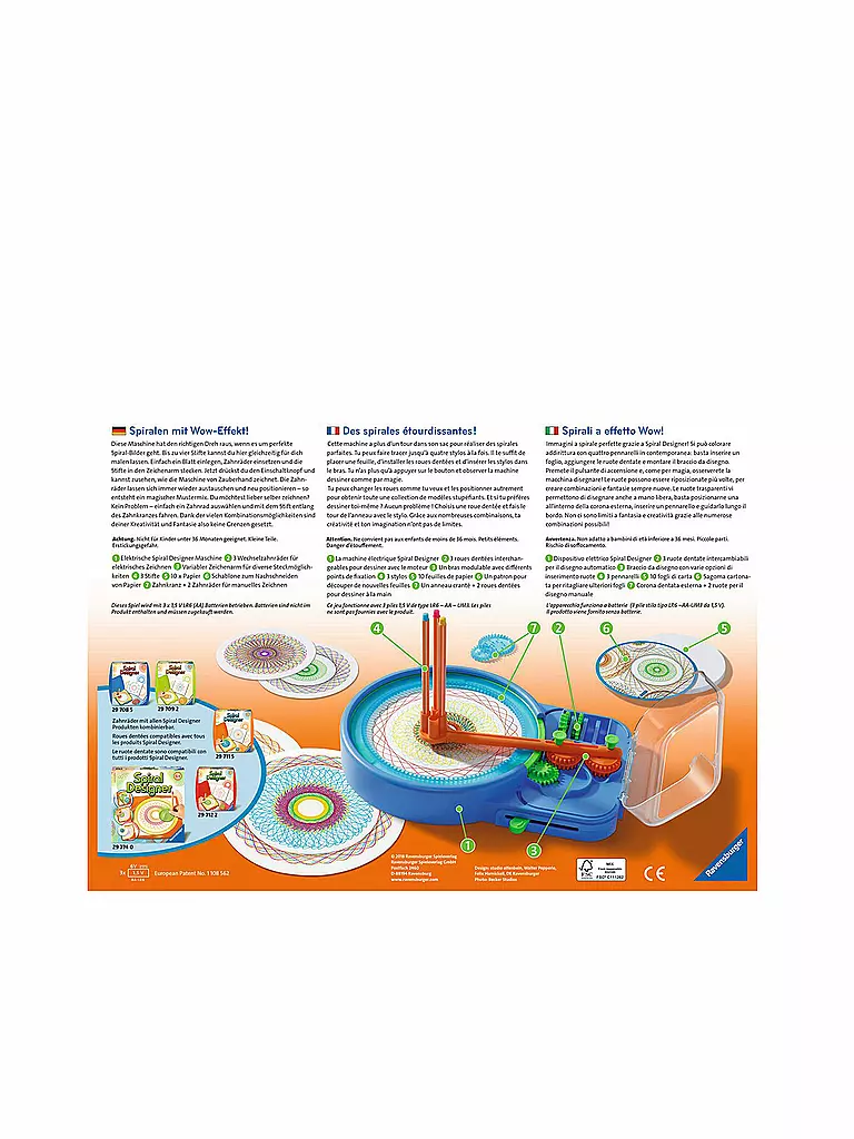 RAVENSBURGER | Malset - Spiral-Designer-Maschine | keine Farbe