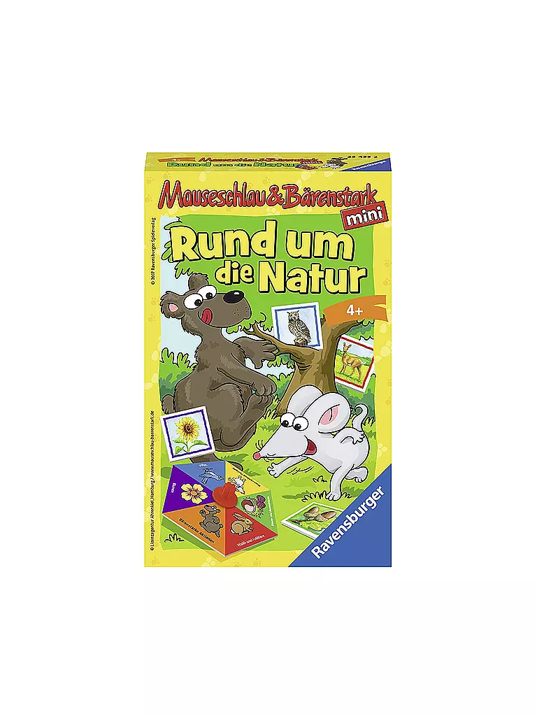 RAVENSBURGER | Mauseschlau und Bärenstark - Rund um die Natur - Mitbringspiel  | keine Farbe