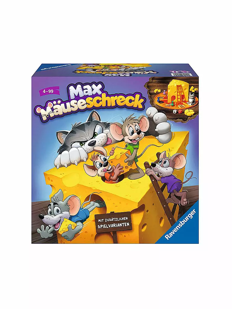 RAVENSBURGER | Max Mäuseschreck - Würfel-Laufspiel | keine Farbe