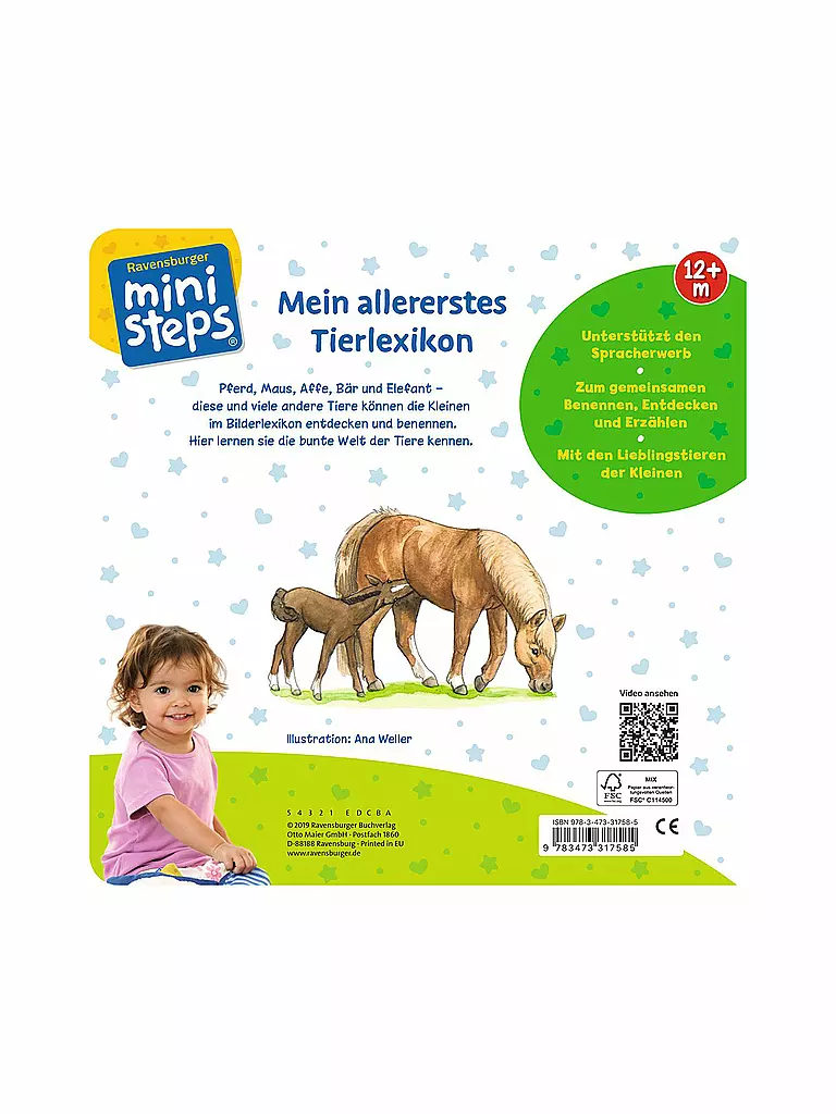 RAVENSBURGER | Mein allererstes Tierlexikon | bunt