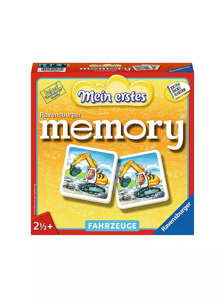 RAVENSBURGER | Mein erstes Memory - Fahrzeuge | transparent