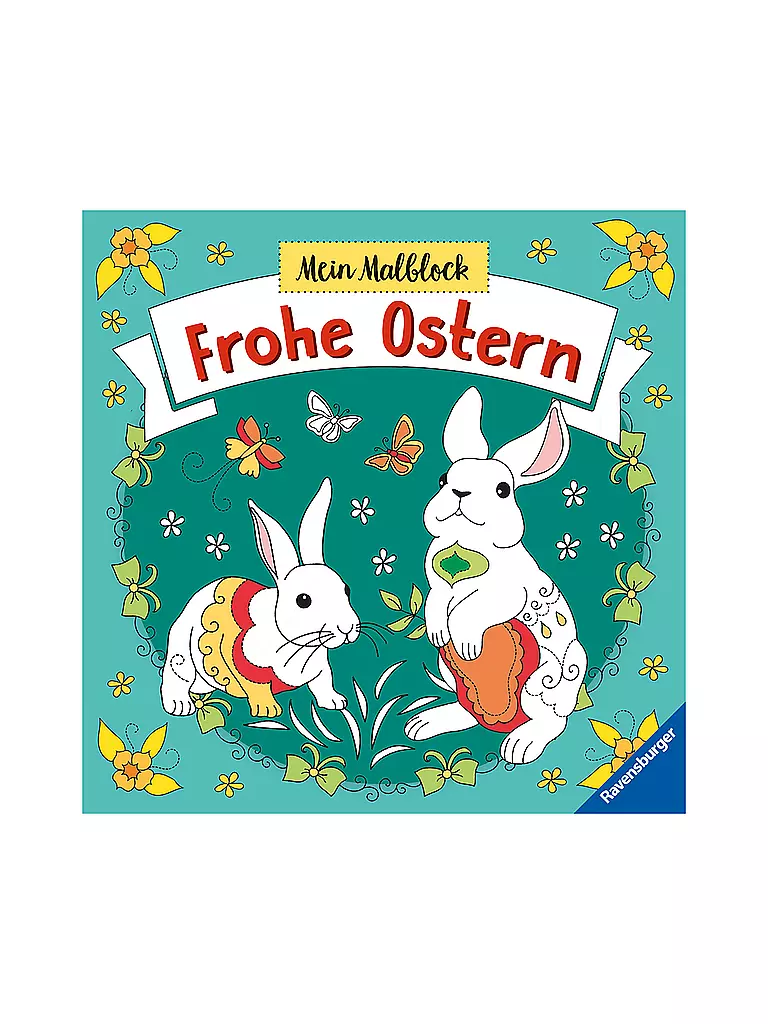 RAVENSBURGER | Mein Malblock - Frohe Ostern - Malen ab 6 Jahren | keine Farbe