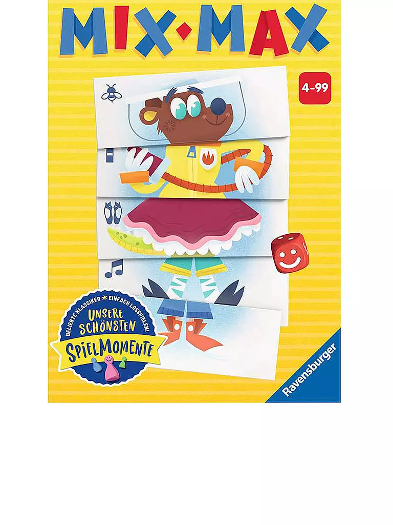 RAVENSBURGER | Mix Max - Tier-Legespiel | keine Farbe