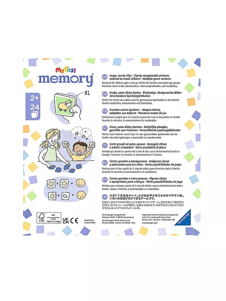 RAVENSBURGER | My first memory® Fahrzeuge | keine Farbe