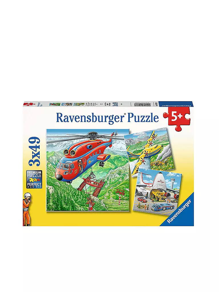RAVENSBURGER | Puzzle - Über den Wolken 3x49 Teile | keine Farbe