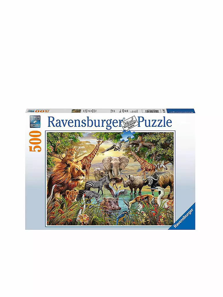 RAVENSBURGER | Puzzle - Am Wasserloch - 500 Teile | keine Farbe