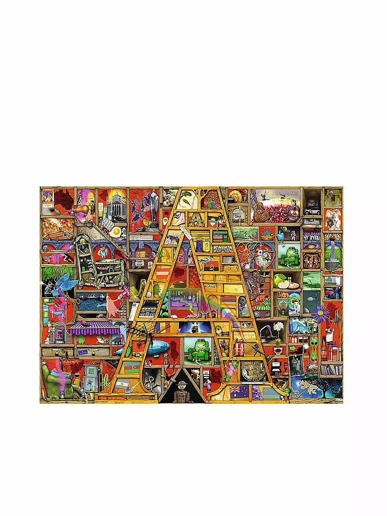 RAVENSBURGER | Puzzle - Awesome Alphabet "A" - 1000 Teile | keine Farbe