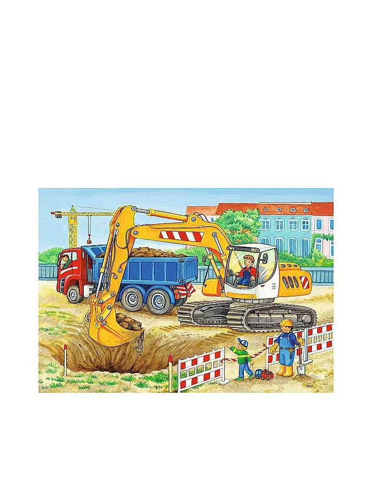 RAVENSBURGER | Puzzle - Baustelle und Bauernhof 2x12 Teile | keine Farbe