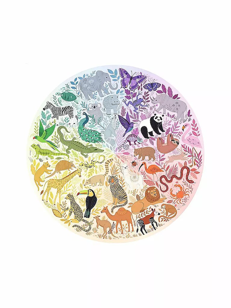 RAVENSBURGER | Puzzle - Circle of Colors - Animals 500 Teile | keine Farbe