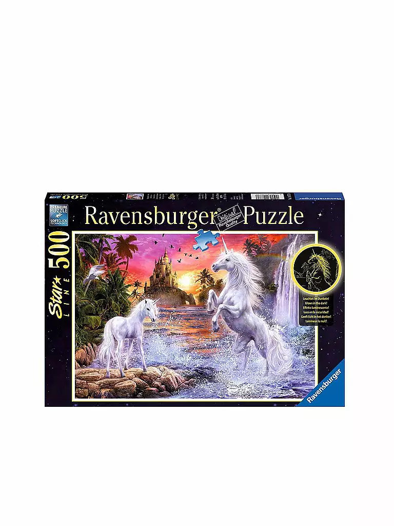 RAVENSBURGER | Puzzle - Einhörner am Fluss - 500 Teile Star Line | keine Farbe