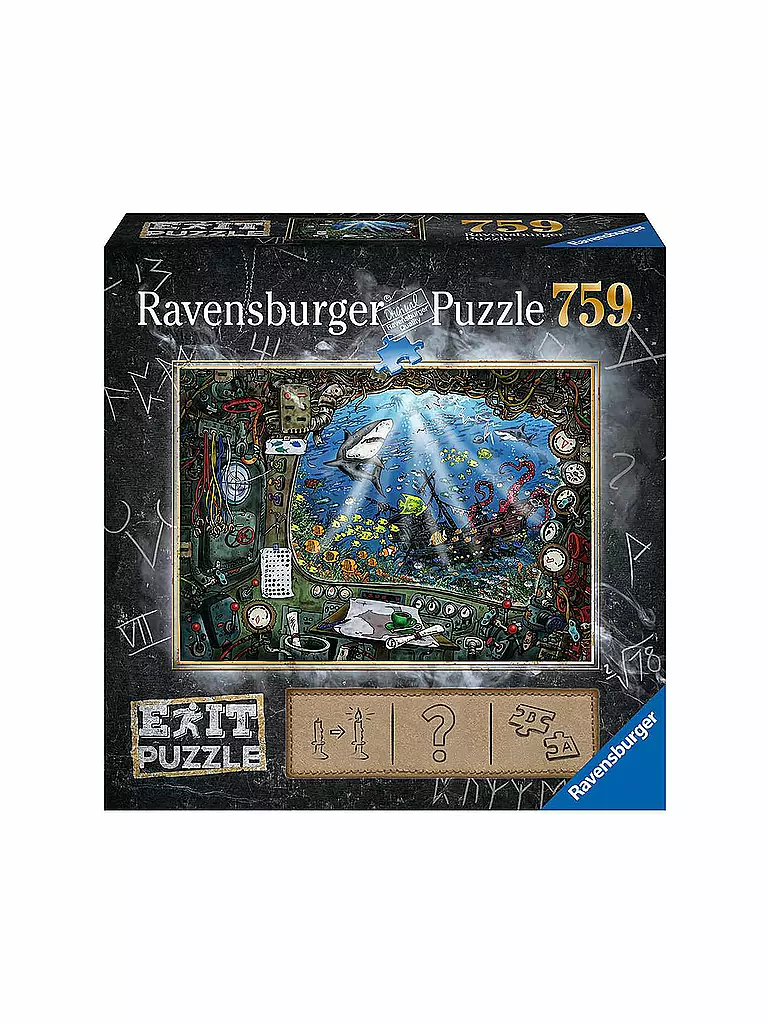 RAVENSBURGER | Puzzle - EXIT Im U-Boot - 759 Teile | keine Farbe