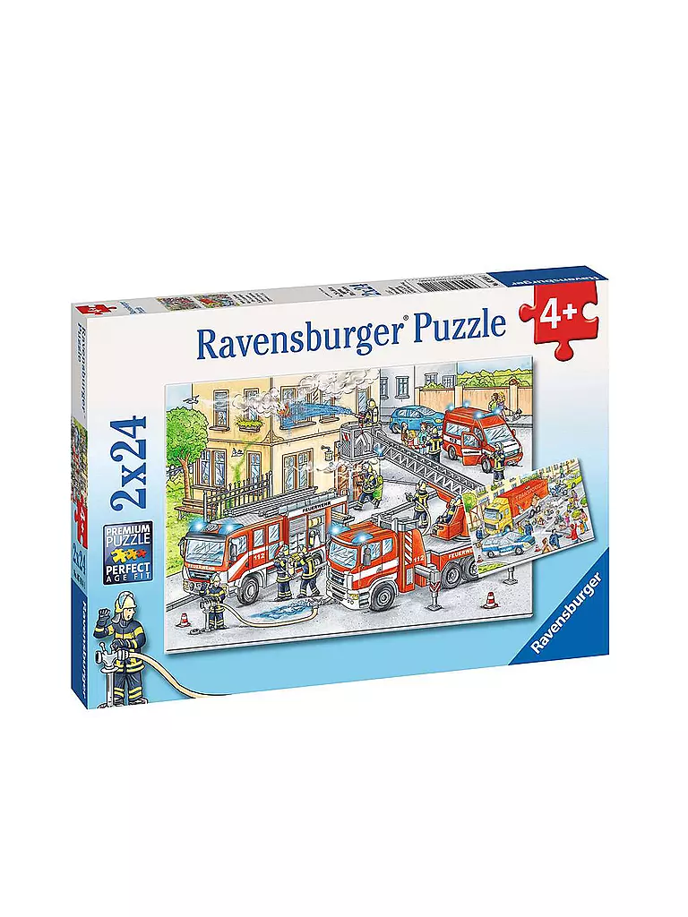 RAVENSBURGER | Puzzle - Helden im Einsatz 2x24 Teile | keine Farbe