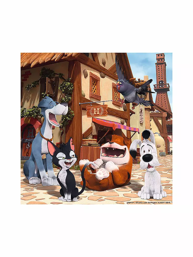 RAVENSBURGER | Puzzle - Idefix und seine tierischen Freunde 3x49 Teile | keine Farbe
