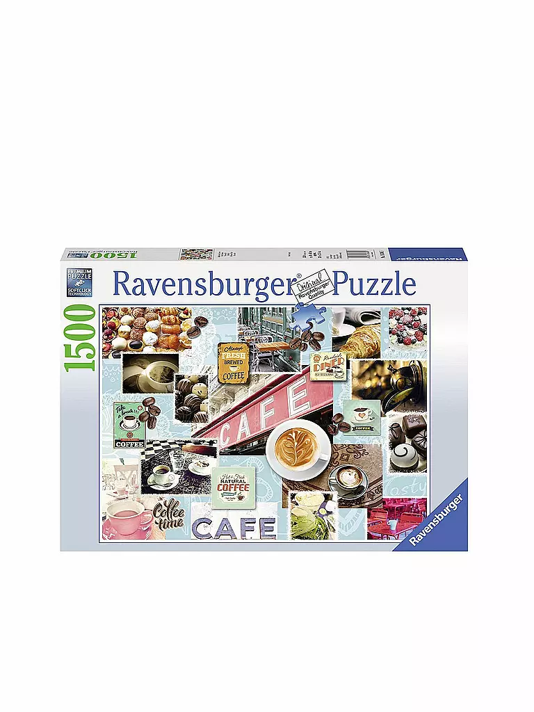 RAVENSBURGER | Puzzle - Kaffee und Kuchen 1500 Teile  | transparent