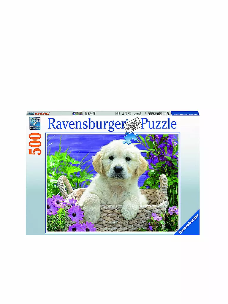 RAVENSBURGER | Puzzle - Süßer Golden Retriever - 500 Teile | keine Farbe