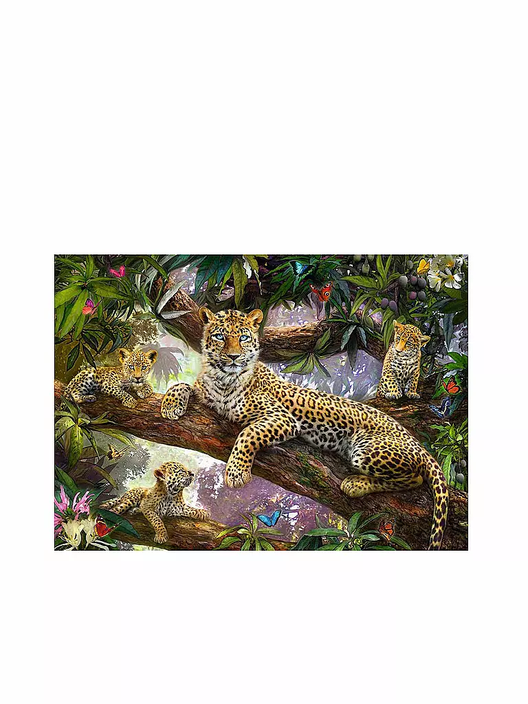 RAVENSBURGER | Puzzle - Stolze Leopardenmutter - 1000 Teile | keine Farbe