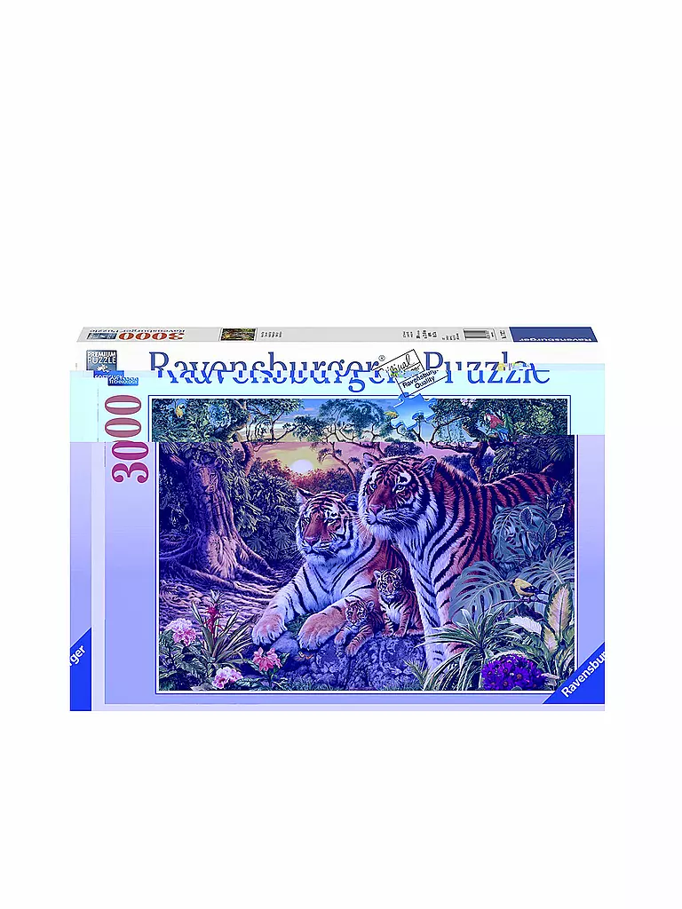 RAVENSBURGER | Puzzle - Versteckter Tiger 3000 Teile | transparent