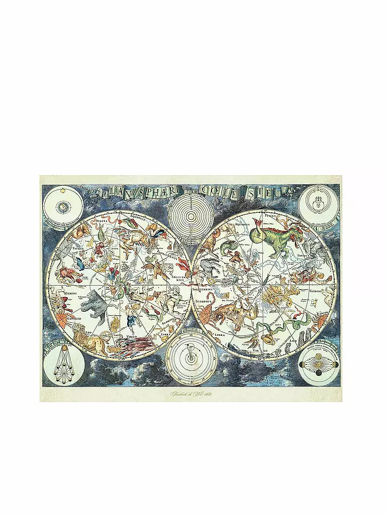RAVENSBURGER | Puzzle - Weltkarte mit fantastischen Tierwesen - 1500 Teile | keine Farbe