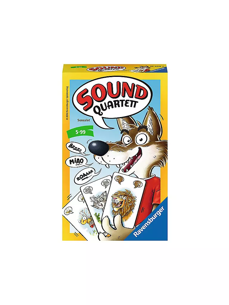 RAVENSBURGER | Sound Quartett Mitbringspiel  | transparent
