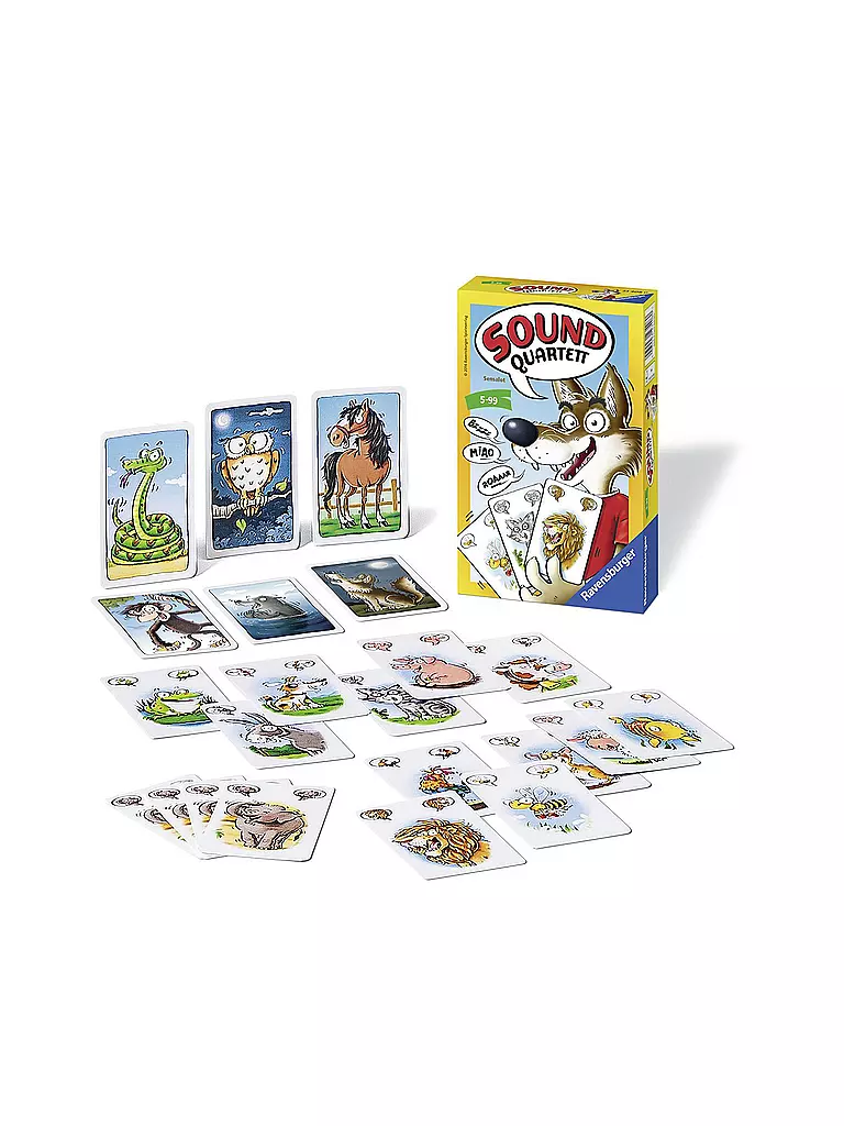 RAVENSBURGER | Sound Quartett Mitbringspiel  | transparent