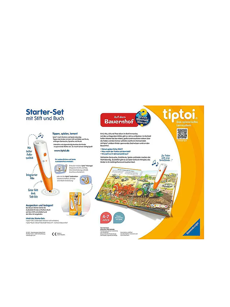 RAVENSBURGER | Starter-Set Stift und Bauernhof-Buch | bunt