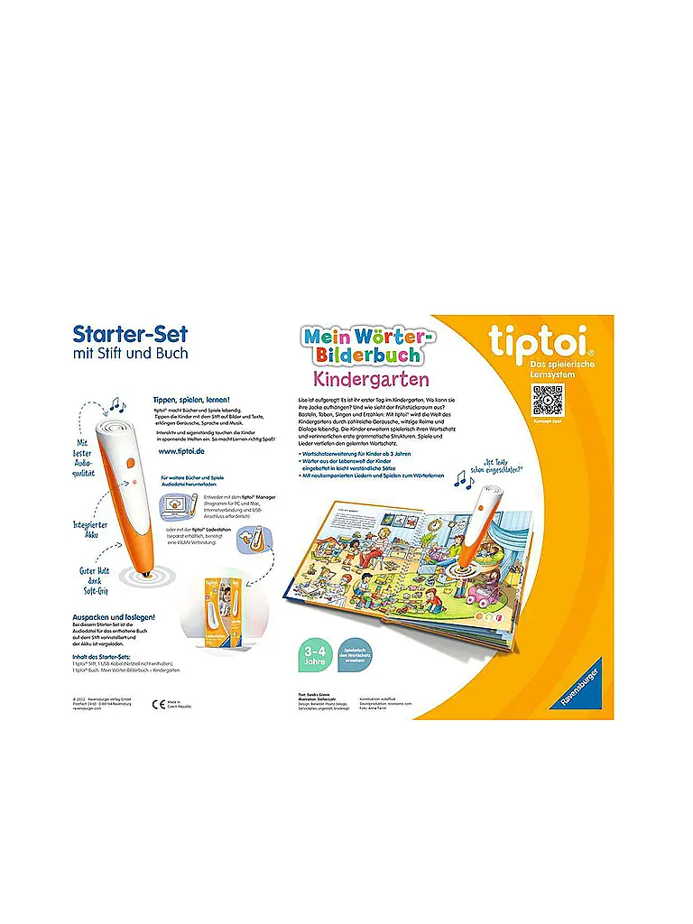 RAVENSBURGER | Starter-Set Stift und Wörter-Bilderbuch Kindergarten | bunt