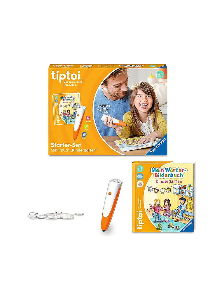 RAVENSBURGER | Starter-Set Stift und Wörter-Bilderbuch Kindergarten | bunt