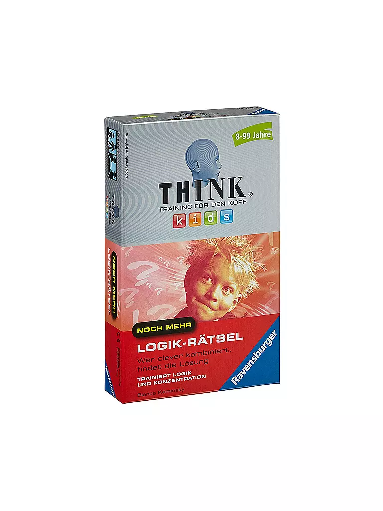 RAVENSBURGER | Think Kids - Noch mehr Logik-Rätsel - Mitbringspiel  | transparent