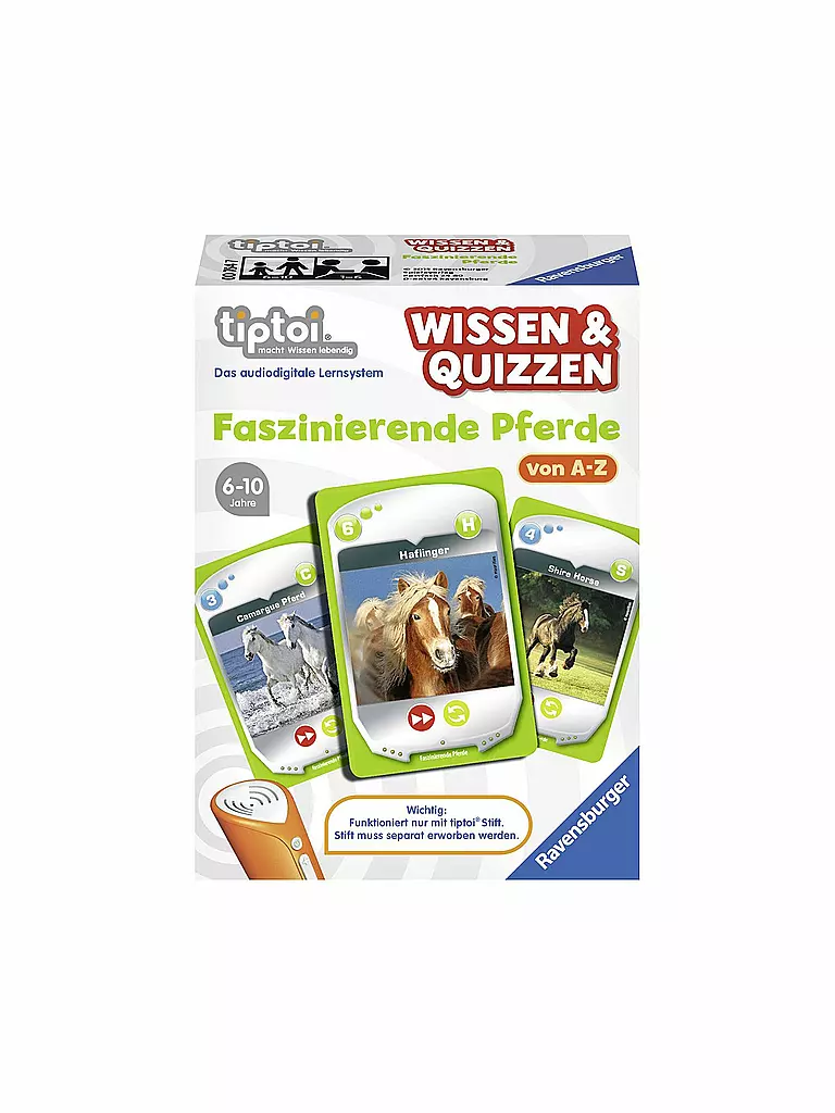 RAVENSBURGER | Tiptoi "Wissen und Quizzen" Faszinierende Pferde | keine Farbe