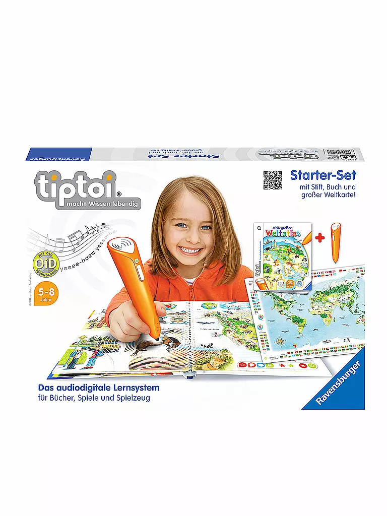 RAVENSBURGER | TIPTOI - Starterset mit Stift "Weltatlas" | 999
