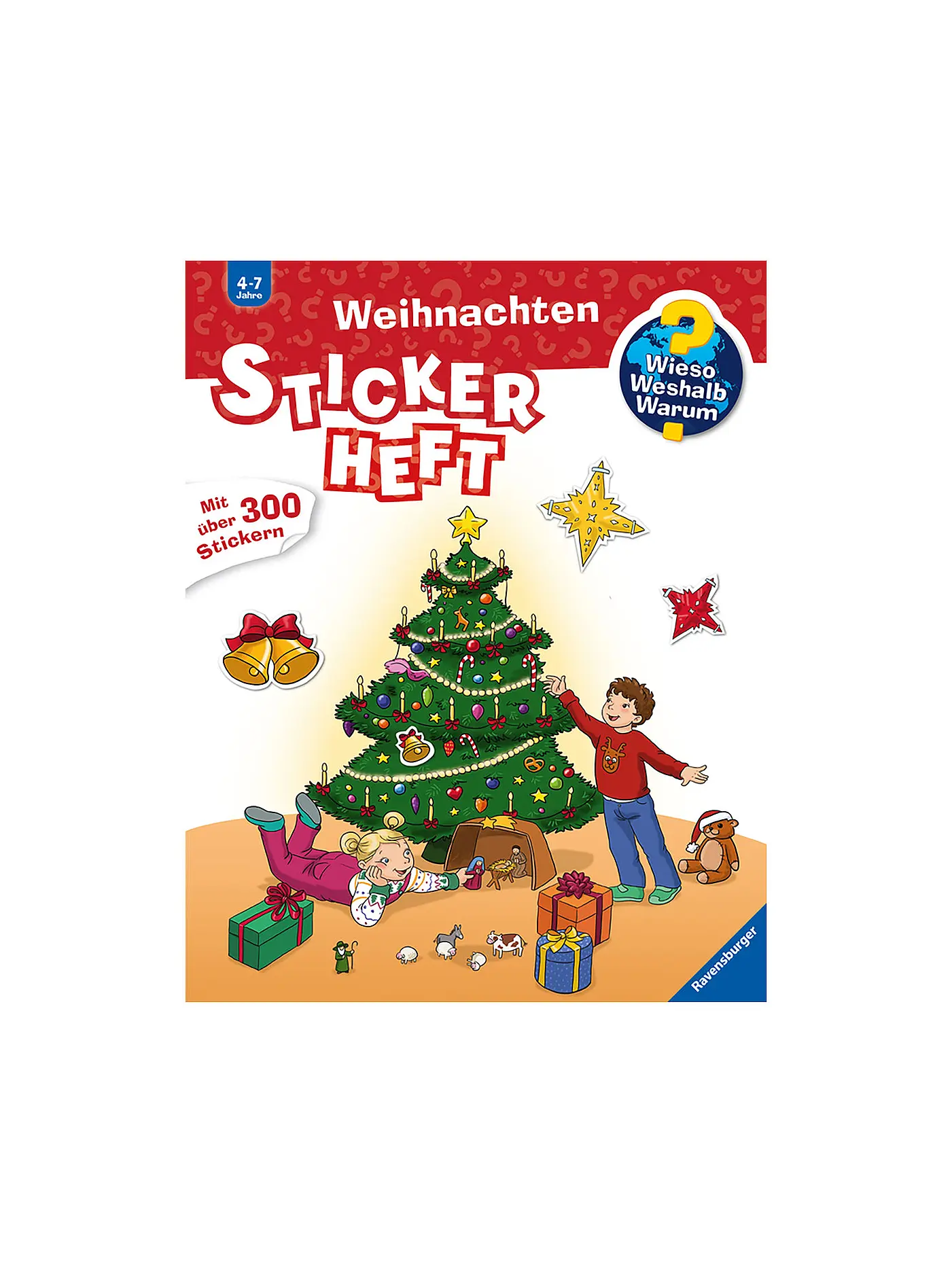 RAVENSBURGER | Wieso Weshalb Warum - Stickerheft Weihnachten | keine Farbe