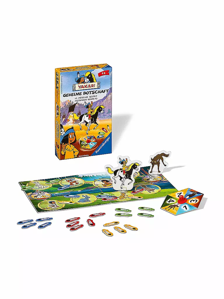 RAVENSBURGER | Yakari - Geheime Botschaft - Mitbringspiel  | transparent