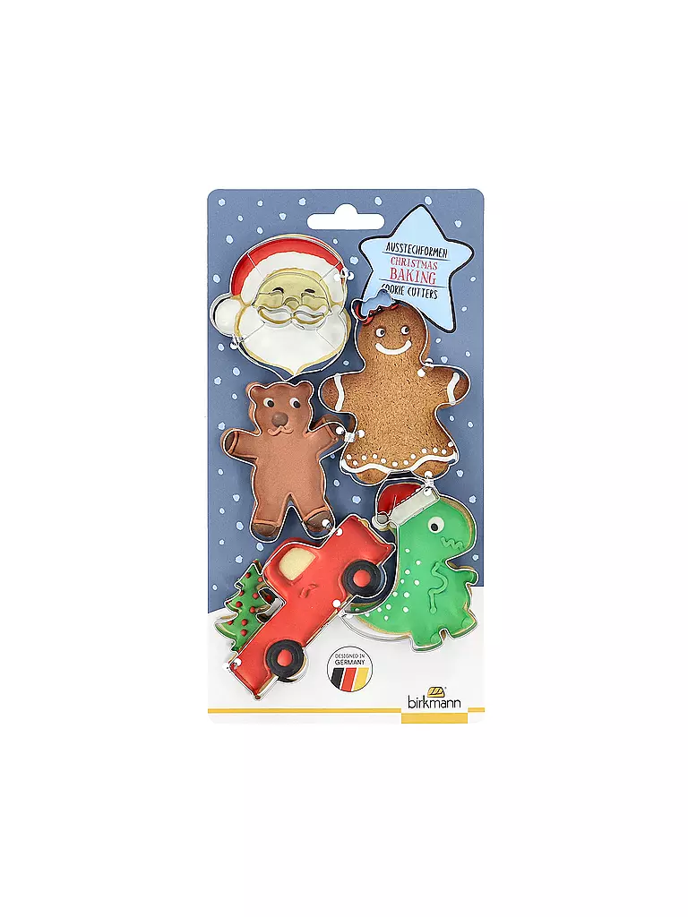 RBV BIRKMANN | Ausstecher Set 5-tlg SANTA Edelstahl | silber
