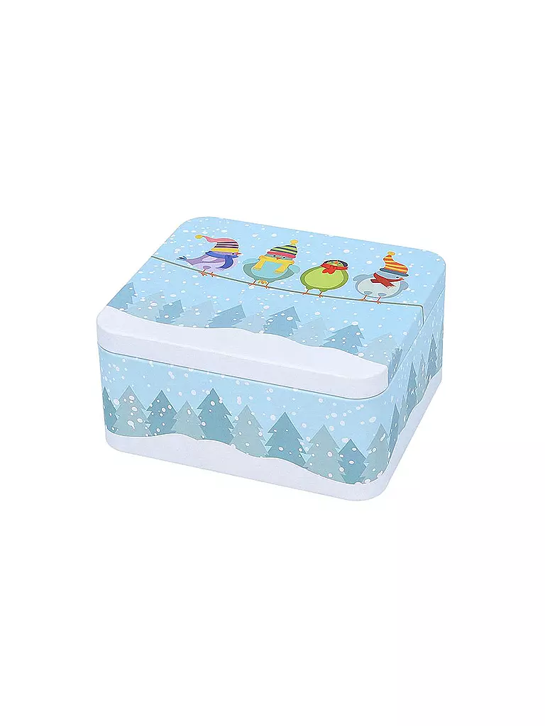 RBV BIRKMANN | Keksdosen-Set Christmas Birds klein | hellblau