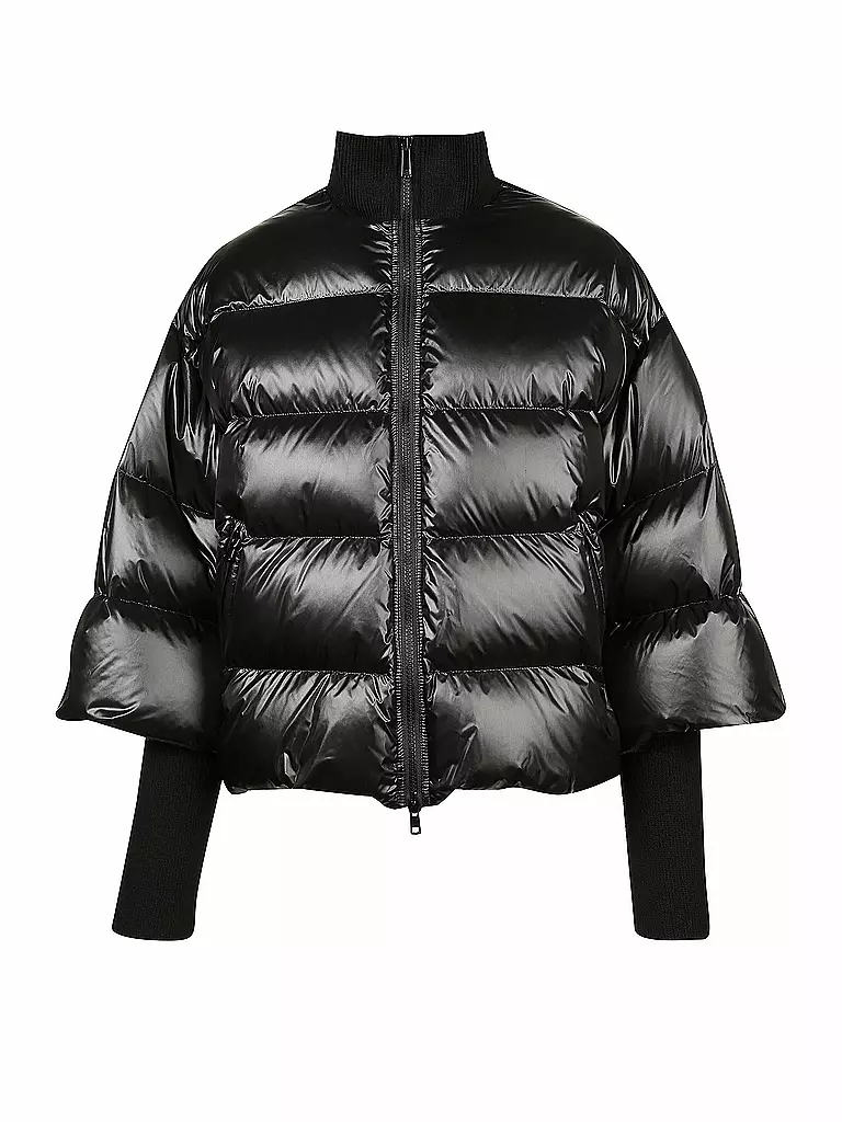 RED VALENTINO | Daunenjacke Oversized-Cropped-Fit | schwarz