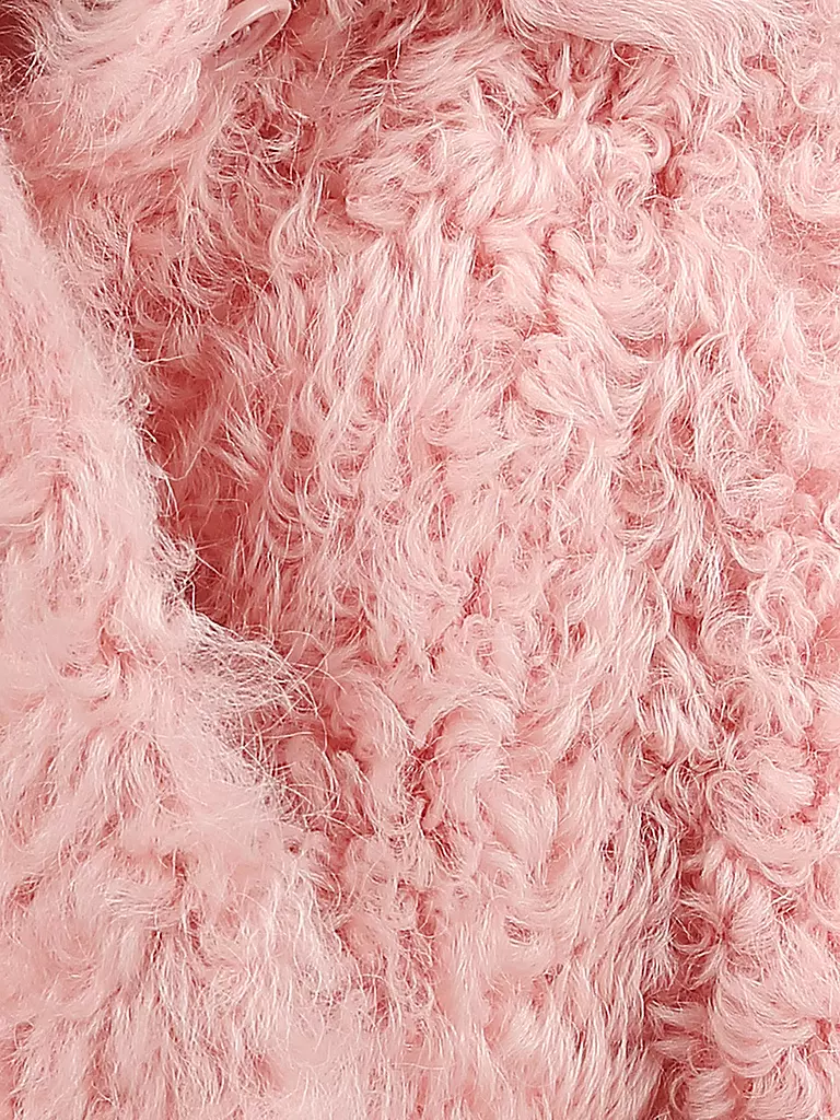 RED VALENTINO | Lammfelljacke | rosa
