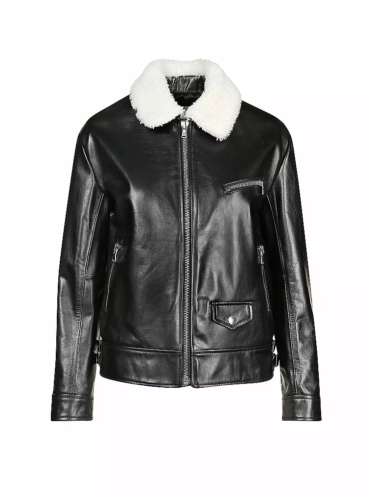 RED VALENTINO | Lederjacke  | 