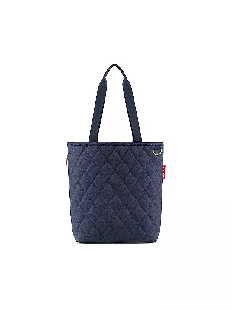REISENTHEL | Classic Shopper M Rhombus Midnight Gold | dunkelblau