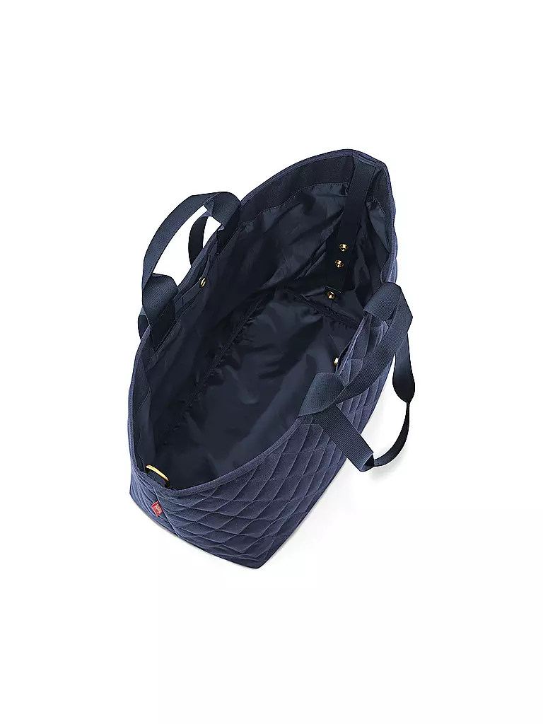 REISENTHEL | Classic Shopper M Rhombus Midnight Gold | dunkelblau
