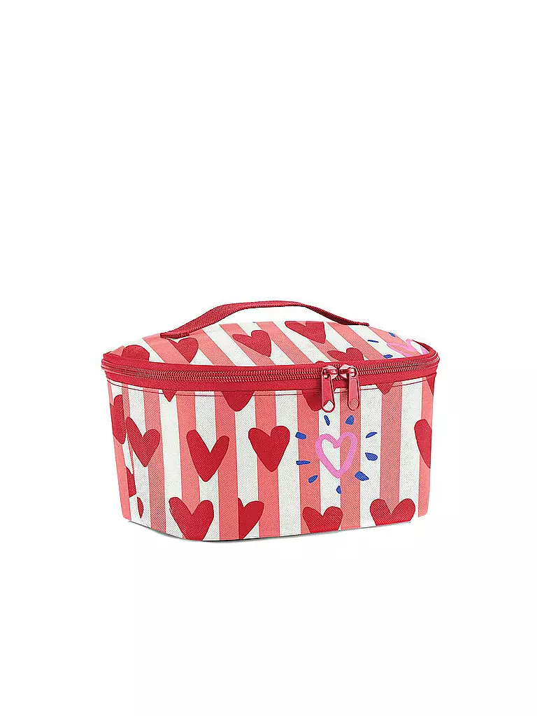 REISENTHEL | Kühltasche - Coolerbag Small POCKET Heart and Stripes  | rot