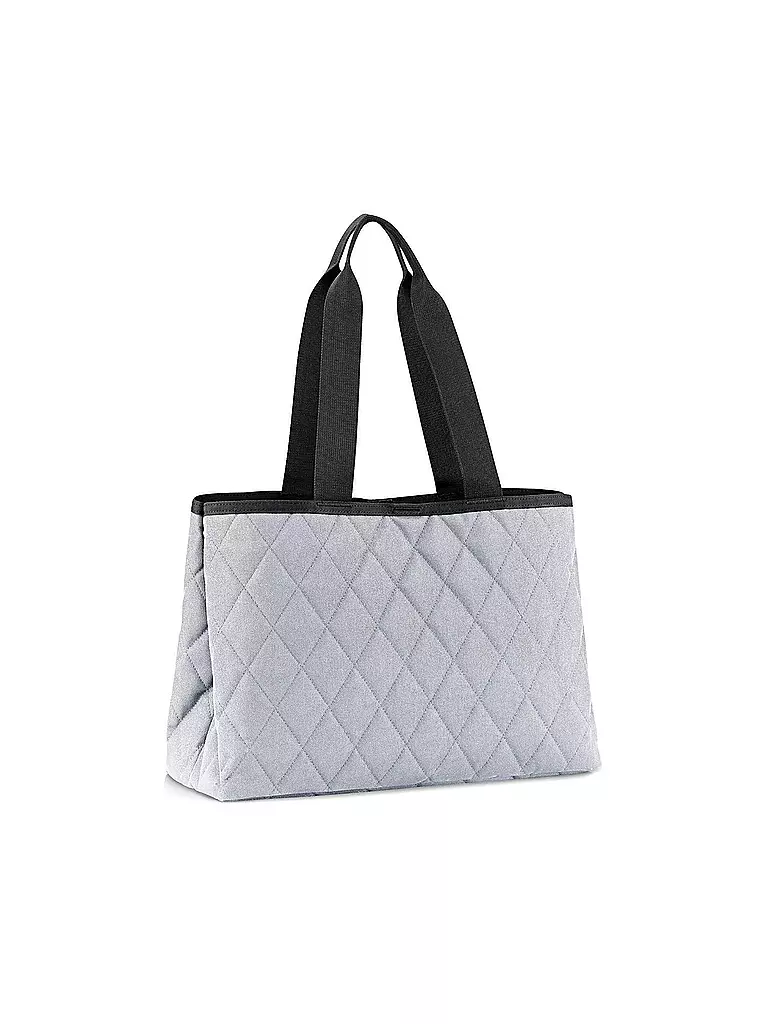 REISENTHEL | Shopper CLASSIC RHOMBUS L light grey | hellgrau