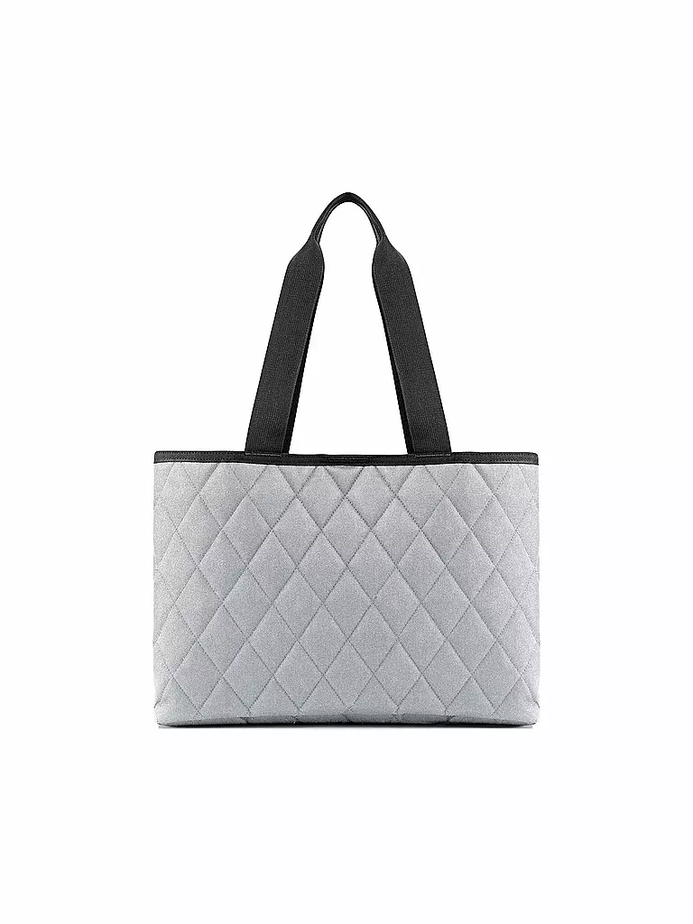 REISENTHEL | Shopper CLASSIC RHOMBUS L light grey | hellgrau