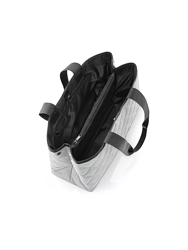 REISENTHEL | Shopper CLASSIC RHOMBUS L light grey | hellgrau