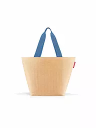 REISENTHEL | Tasche - Shopper Medium Raffia Black  | blau